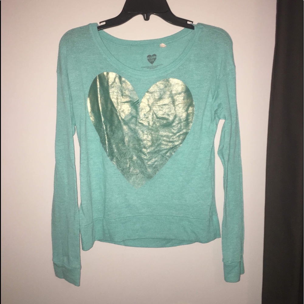 teal long sleeve